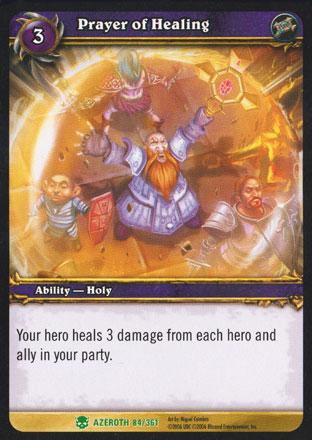 World of Warcraft TCG | Prayer of Healing - Heroes of Azeroth 84/361 | The Nerd Merchant
