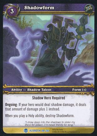 World of Warcraft TCG | Shadowform - Heroes of Azeroth 88/361 | The Nerd Merchant