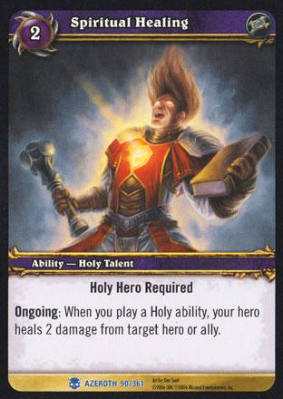 World of Warcraft TCG | Spiritual Healing - Heroes of Azeroth 90/361 | The Nerd Merchant