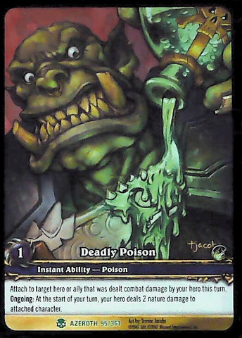 World of Warcraft TCG | Deadly Poison (Extended Art) - Heroes of Azeroth 95/361 | The Nerd Merchant
