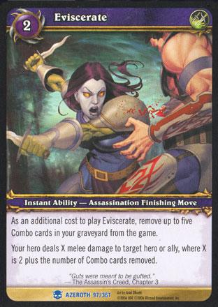 World of Warcraft TCG | Eviscerate - Heroes of Azeroth 97/361 | The Nerd Merchant