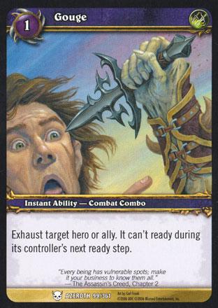 World of Warcraft TCG | Gouge - Heroes of Azeroth 99/361 | The Nerd Merchant