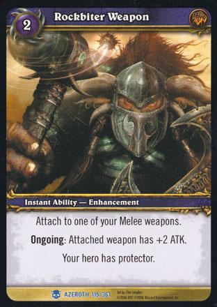 World of Warcraft TCG | Rockbiter Weapon - Heroes of Azeroth 115/361 | The Nerd Merchant