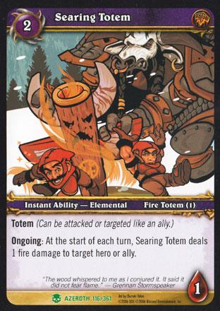 World of Warcraft TCG | Searing Totem - Heroes of Azeroth 116/361 | The Nerd Merchant