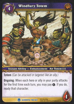 World of Warcraft TCG | Windfury Totem - Heroes of Azeroth 118/361 | The Nerd Merchant