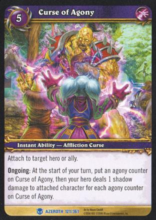 World of Warcraft TCG | Curse of Agony - Heroes of Azeroth 121/361 | The Nerd Merchant