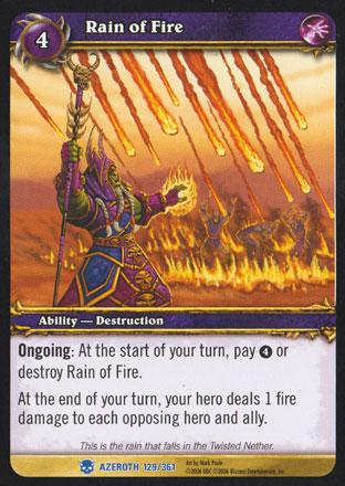 World of Warcraft TCG | Rain of Fire - Heroes of Azeroth 129/361 | The Nerd Merchant