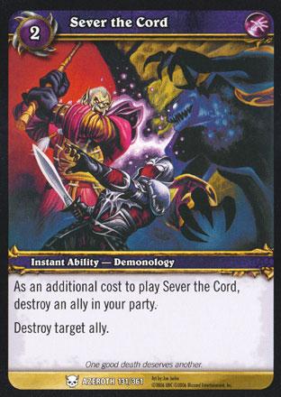 World of Warcraft TCG | Sever the Cord - Heroes of Azeroth 131/361 | The Nerd Merchant