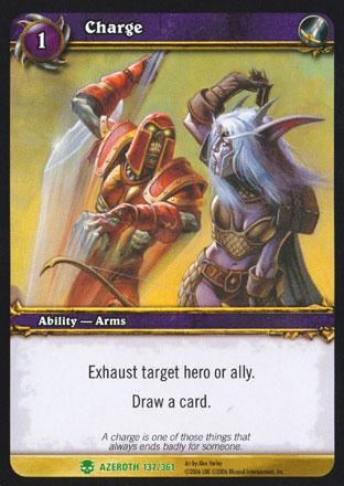 World of Warcraft TCG | Charge - Heroes of Azeroth 137/361 | The Nerd Merchant