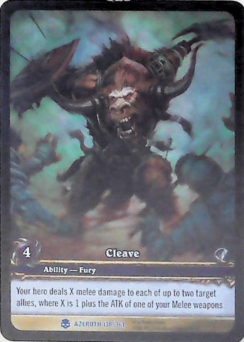 World of Warcraft TCG | Cleave (Extended Art) - Heroes of Azeroth 138/361 | The Nerd Merchant