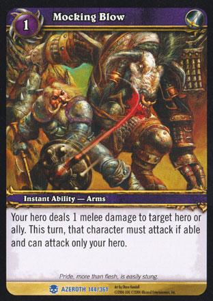 World of Warcraft TCG | Mocking Blow - Heroes of Azeroth 144/361 | The Nerd Merchant