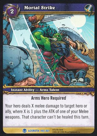 World of Warcraft TCG | Mortal Strike - Heroes of Azeroth 145/361 | The Nerd Merchant
