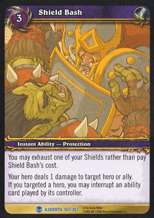 World of Warcraft TCG | Shield Bash - Heroes of Azeroth 147/361 | The Nerd Merchant