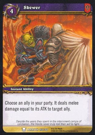 World of Warcraft TCG | Skewer - Heroes of Azeroth 155/361 | The Nerd Merchant