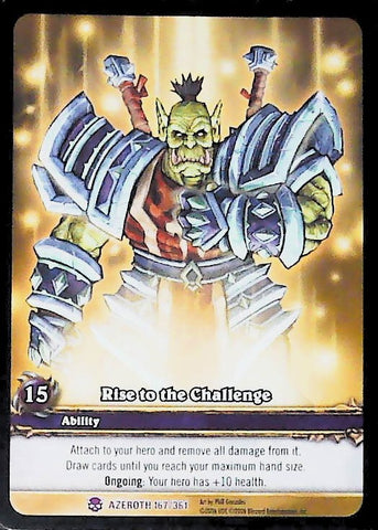 World of Warcraft TCG | Rise To The Challenge (Extended Art) - Heroes of Azeroth 167/361 | The Nerd Merchant