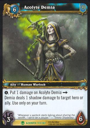 World of Warcraft TCG | Acolyte Demia - Heroes of Azeroth 173/361 | The Nerd Merchant