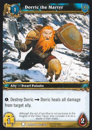 World of Warcraft TCG | Dorric the Martyr - Heroes of Azeroth 182/361 | The Nerd Merchant