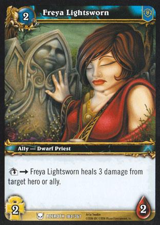 World of Warcraft TCG | Freya Lightsworn - Heroes of Azeroth 183/361 | The Nerd Merchant