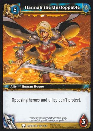 World of Warcraft TCG | Hannah the Unstoppable - Heroes of Azeroth 187/361 | The Nerd Merchant