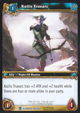 World of Warcraft TCG | Kailis Truearc - Heroes of Azeroth 189/361 | The Nerd Merchant