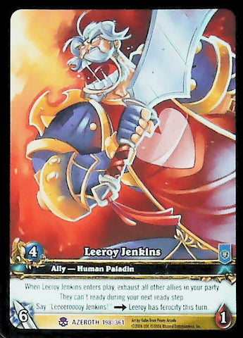 World of Warcraft TCG | Leeroy Jenkins (Extended Art) - Heroes of Azeroth 198/361 | The Nerd Merchant