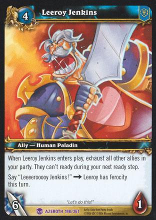 World of Warcraft TCG | Leeroy Jenkins - Heroes of Azeroth 198/361 | The Nerd Merchant