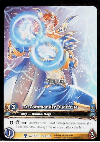 World of Warcraft TCG | Lt. Commander Dudefella (Extended Art) - Heroes of Azeroth 203/361 | The Nerd Merchant