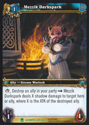 World of Warcraft TCG | Mezzik Darkspark - Heroes of Azeroth 207/361 | The Nerd Merchant