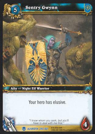 World of Warcraft TCG | Sentry Gwynn - Heroes of Azeroth 215/361 | The Nerd Merchant