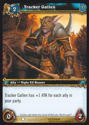 World of Warcraft TCG | Tracker Gallen - Heroes of Azeroth 219/361 | The Nerd Merchant