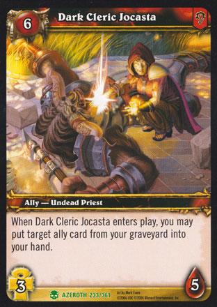 World of Warcraft TCG | Dark Cleric Jocasta - Heroes of Azeroth 233/361 | The Nerd Merchant