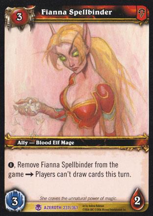 World of Warcraft TCG | Fianna Spellbinder - Heroes of Azeroth 237/361 | The Nerd Merchant