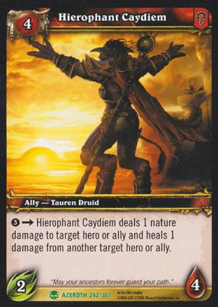 World of Warcraft TCG | Hierophant Caydiem - Heroes of Azeroth 242/361 | The Nerd Merchant