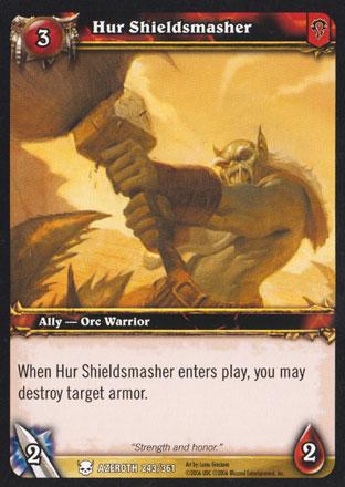 World of Warcraft TCG | Hur Shieldsmasher - Heroes of Azeroth 243/361 | The Nerd Merchant