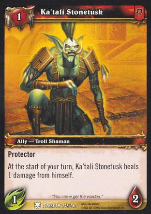 World of Warcraft TCG | Ka'tali Stonetusk - Heroes of Azeroth 248/361 | The Nerd Merchant