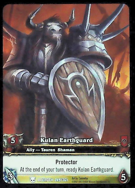 World of Warcraft TCG | Kulan Earthguard (Extended Art) - Heroes of Azeroth 249/361 | The Nerd Merchant