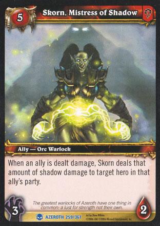 World of Warcraft TCG | Skorn, Mistress of Shadow - Heroes of Azeroth 259/361 | The Nerd Merchant