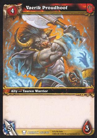 World of Warcraft TCG | Vaerik Proudhoof - Heroes of Azeroth 262/361 | The Nerd Merchant