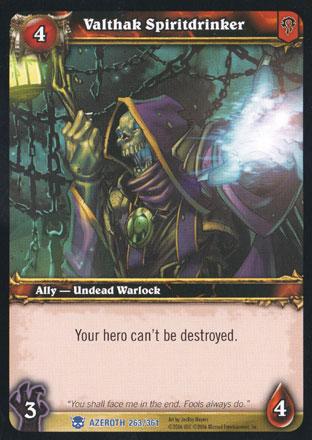 World of Warcraft TCG | Valthak Spiritdrinker - Heroes of Azeroth 263/361 | The Nerd Merchant