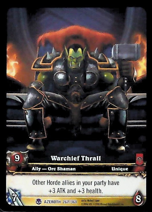 World of Warcraft TCG | Warchief Thrall (Extended Art) - Heroes of Azeroth 267/361 | The Nerd Merchant