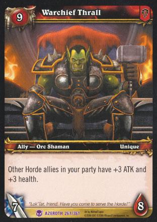 World of Warcraft TCG | Warchief Thrall - Heroes of Azeroth 267/361 | The Nerd Merchant