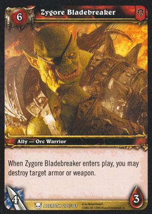 World of Warcraft TCG | Zygore Bladebreaker - Heroes of Azeroth 275/361 | The Nerd Merchant