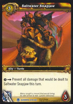 World of Warcraft TCG | Saltwater Snapjaw - Heroes of Azeroth 279/361 | The Nerd Merchant
