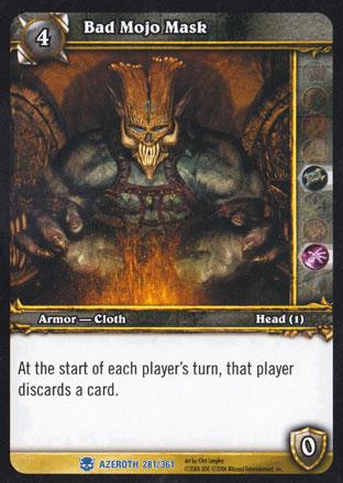 World of Warcraft TCG | Bad Mojo Mask - Heroes of Azeroth 281/361 | The Nerd Merchant