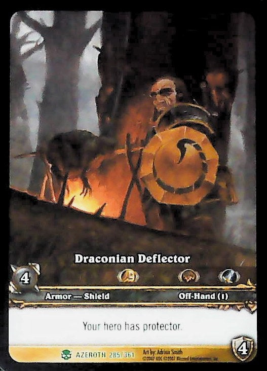 World of Warcraft TCG | Draconian Deflector (Extended Art) - Heroes of Azeroth 285/361 | The Nerd Merchant