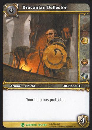 World of Warcraft TCG | Draconian Deflector - Heroes of Azeroth 285/361 | The Nerd Merchant