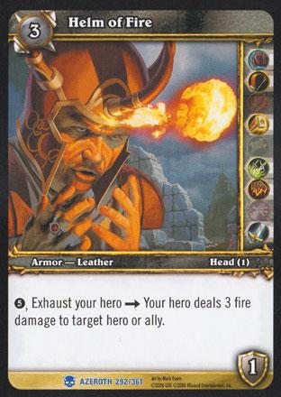 World of Warcraft TCG | Helm of Fire - Heroes of Azeroth 292/361 | The Nerd Merchant