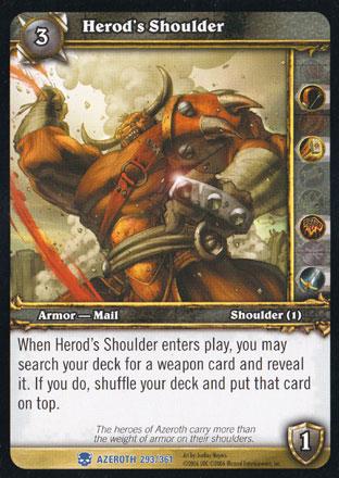 World of Warcraft TCG | Herod's Shoulder - Heroes of Azeroth 293/361 | The Nerd Merchant