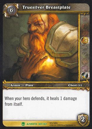 World of Warcraft TCG | Truesilver Breastplate - Heroes of Azeroth 301/361 | The Nerd Merchant