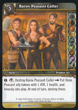 World of Warcraft TCG | Barov Peasant Caller - Heroes of Azeroth 304/361 | The Nerd Merchant